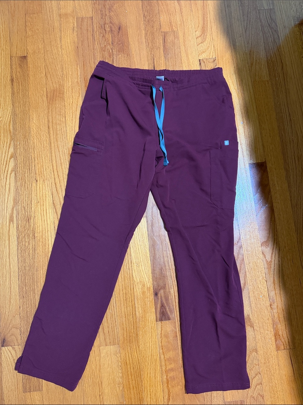 Figs maroon yola scrub pants